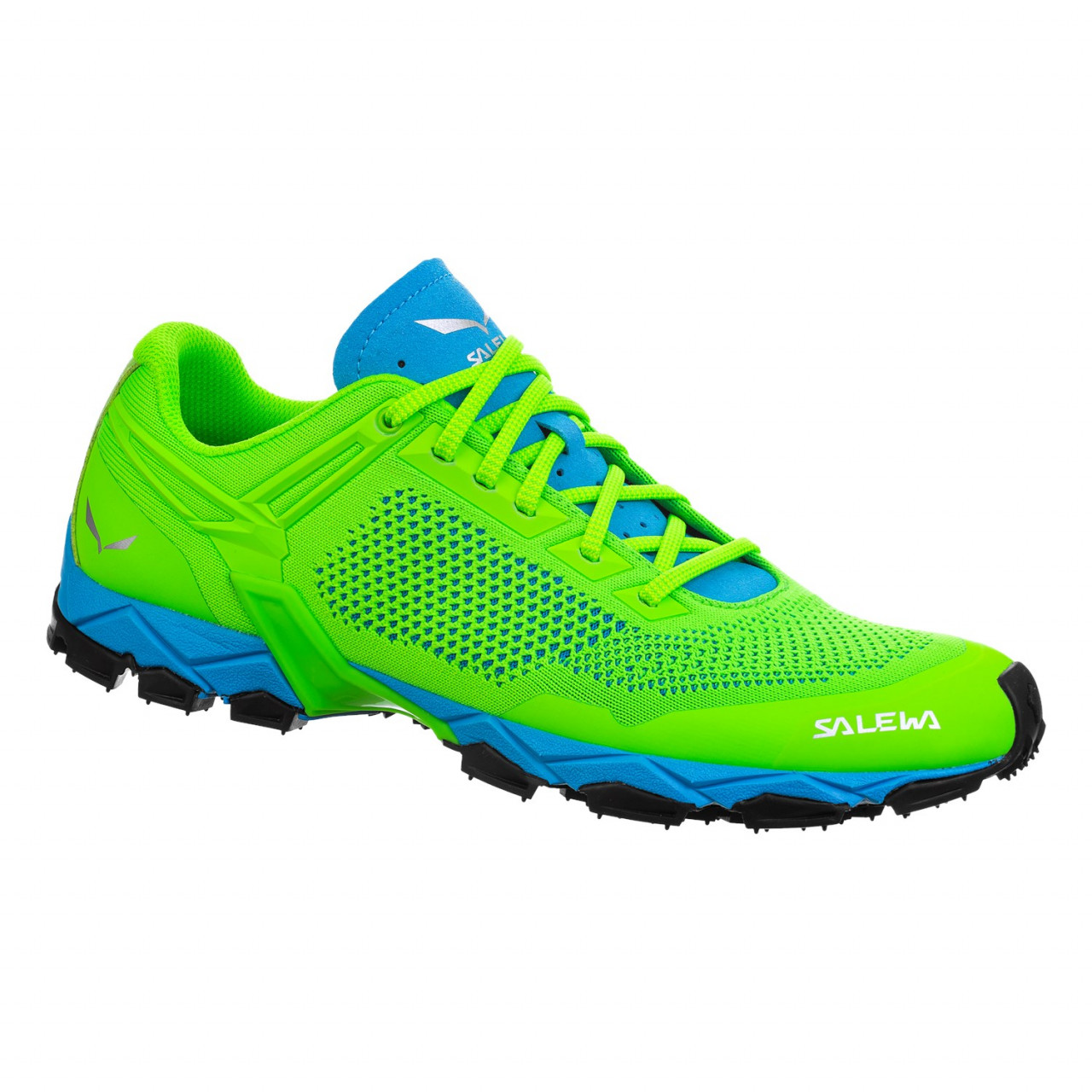 Salewa Men's Lite Train K Hiking Shoes Green/Blue HQJ-572360